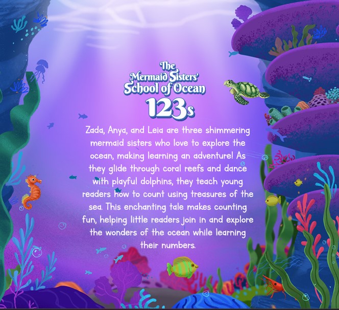 The Mermaid Sisters' School of Ocean 123s